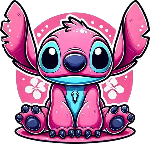 Pink Stitch sticker 7